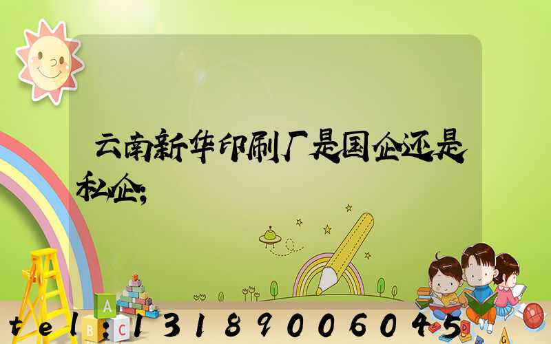 云南新华印刷厂是国企还是私企